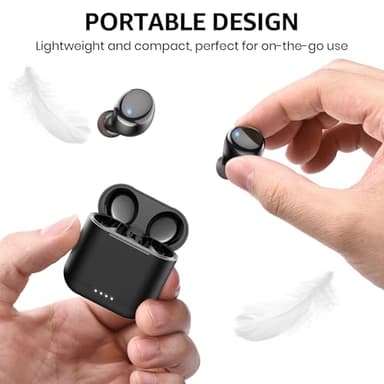 TOZO T6 Wireless Earbuds, Bluetooth 5.3 Ear Buds, Stereo Sound in Ear Headphones, 50 Hours Playtime, Wireless Charging Case, APP Customizable EQs, IPX8 Waterproof Earphones - Image 4