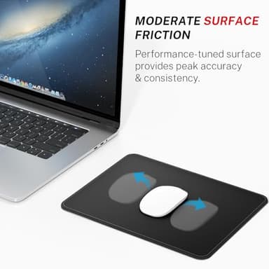MROCO Mouse Pad [30% Larger] with Stitched Edges, 3 Pack Premium-Textured & Waterproof Mousepad Bulk with Non-Slip Rubber Base for Computers, Laptop, PC, Office & Home, 8.5 x 11 x 0.12 in, Black - Image 2