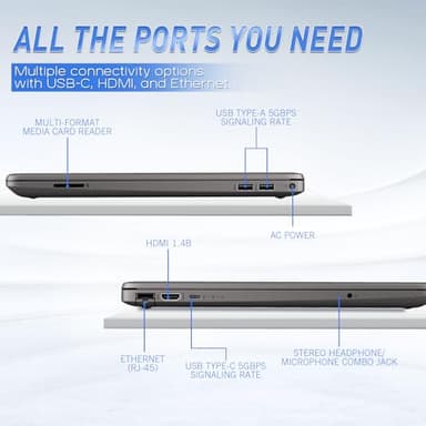 HP 15 FHD Business UltraBook Laptop • 32GB RAM • 1TB PCIe SSD • Powerful AMD Performance • Copilot AI-Ready • Ethernet Port • Long Battery Life • Windows 11 Pro – Built for Professionals (Renewed) - Image 8