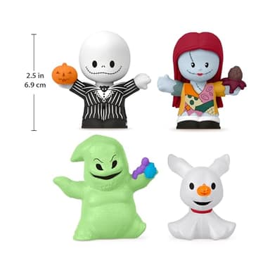 Little People Collector Disney Tim Burton’s The Nightmare Before Christmas Special Edition Set for Adults & Fans, 4 Figures in a Display Package - Image 5