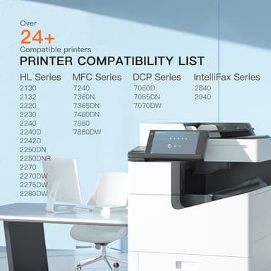 E-Z Ink Compatible Toner Cartridge and Drum Unit Replacement for Brother TN450 TN420 DR420 to use with HL-2270DW HL-2280DW HL-2230 HL-2240 MFC-7360N MFC-7860DW 2840 2940 (2 Toner 1 Drum) 3 Pack - Image 2