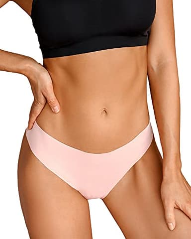 DEANGELMON Seamless Thongs for Women No Show Thong Underwear Women Comfortable Multiple Pack (7P3,M) - Image 3