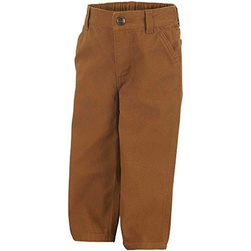 Carhartt Baby & Toddler Boys' Washed Dungaree Pants, Carhartt Brown, 4T