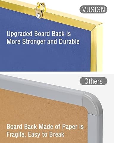 VUSIGN Small Dry Erase White Board, 16" X 12" Portable Aluminum Frame Mini Whiteboard, Magnetic Board for Wall, Office, Home, Kitchen, School. - Image 4