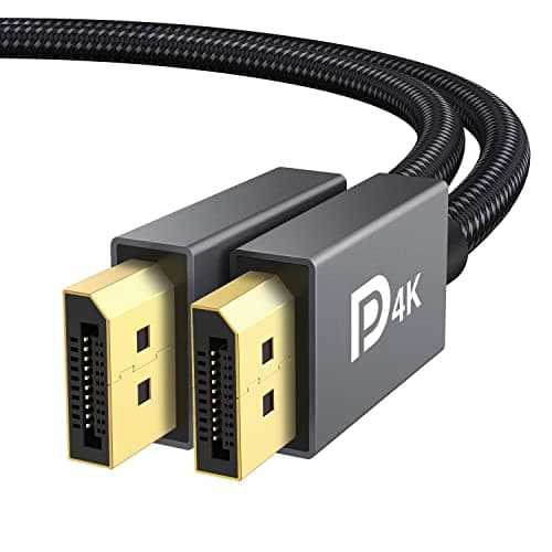 IVANKY DisplayPort Cable 6FT/2 Pack, Nylon DP to DP Cord, High Speed 4K Display Port to Display Port 6ft Cable, Supports 2K@165Hz and 4K@60Hz, DP Cord Compatible with PC, Laptop, TV - 6.6ft - Image 1