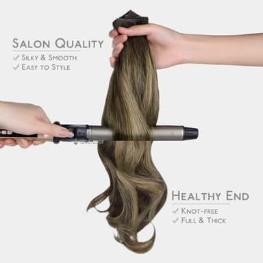 WENNALIFE Invisi Edge Tape in Hair Extensions Human Hair, 20 Inch 50g 20pcs Balayage Chocolate Brown to Caramel Blonde Invisible Luxury Remy Hair Extensions Natural Seamless Injected Tape Ins Straight - Image 6