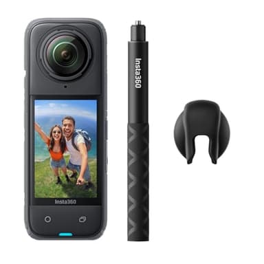 Insta360 X4 Get-Set Bundle - 8K Waterproof 360 Action Camera, 4K Wide-Angle Video, Invisible Selfie Stick Effect, Removable Lens Guards, 135 Min Battery Life, AI Editing, Stabilization - Image 1