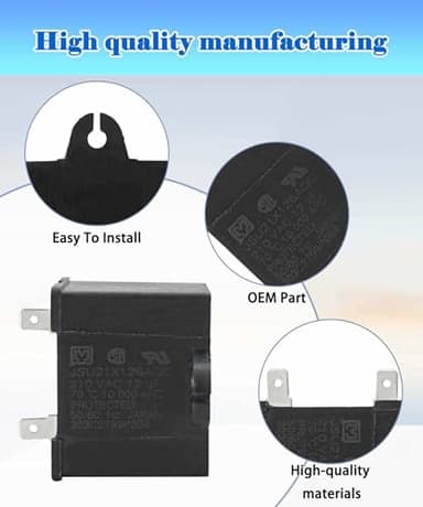 WR55X24064 Refrigerator Capacitor Fits For GE Refrigerator&Freezer Compressor Run Capacitor Replace WR55X20800,WR55X23731,WR62X20693,WR62X79,WR62X0079,WR62X10018, WR62X10040,WR62X10048,WR87X27279 ETC. - Image 4