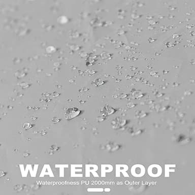 GoHimal 8 Person Tent for Camping, Waterproof Windproof Family Tent with Rainfly, Divided Curtain Design for Privacy Space, Portable with Carry Bag - Image 5