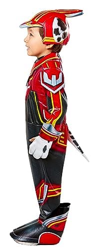 Rubies Toddler Paw Patrol 2: The Mighty Movie Mighty Marshall Costume Jumpsuit and Headpiece, As Shown, 2T - Image 3