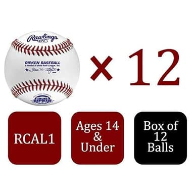 Rawlings | Cal Ripken Baseballs | Competition Grade | RCAL1 | Youth/14U | 12 Count, White - Image 2