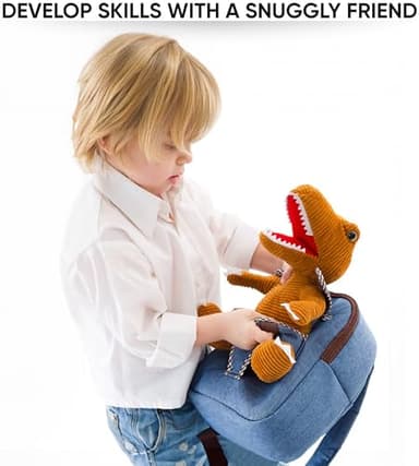Dinosaur Toys for Kids 3-5, Dinosaur Toys for Kids 2-4, Birthday Gifts for 2 Year Old Boy, Gifts for 3 Year Old Boys, Toddler Backpack - Image 4