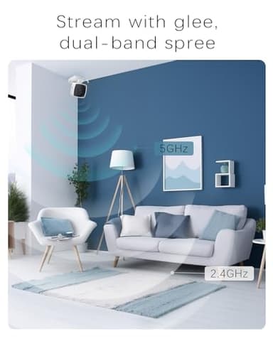 blurams Cameras for Home Security 5G&2.4G, 2K Security Camera Indoor, Pet Camera with Phone App, Indoor Camera w/AI Motion Detection, 2-Way Audio, Compatible with Alexa&Google Home Assistant - Image 3