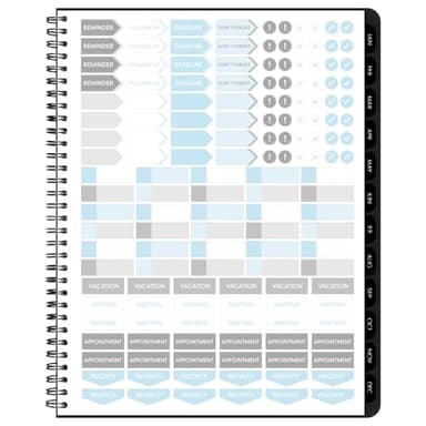 AT-A-GLANCE 2025 Planner, Weekly & Monthly, 8-1/4" x 11", Large, Contemporary Lite, Black (7095XL0525) - Image 7