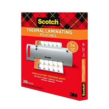Scotch Thermal Laminating Pouches, 200 Count, Clear, 3 mil., Ideal Office or School Supplies, Fits Letter Sized Paper (8.9 in. × 11.4 in.) - Image 11