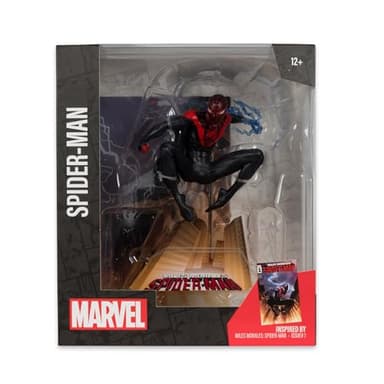 McFarlane Toys - Marvel Spider-Man 1:10th Scale Collectible with Scene (Miles Morales: Spider-Man #1) - Image 6