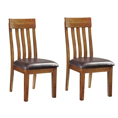 Signature Design by Ashley Ralene Rake Back 19" Dining Room Chair 2 Count, Medium Brown - Image 1