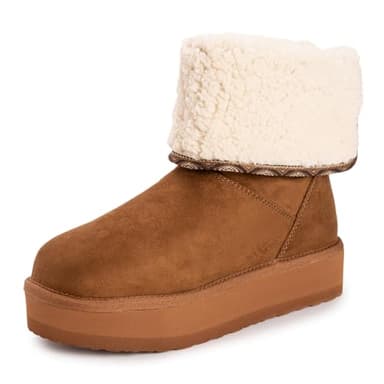 MUK LUKS Women's Amelia Boot, Brown, 10 - Image 2