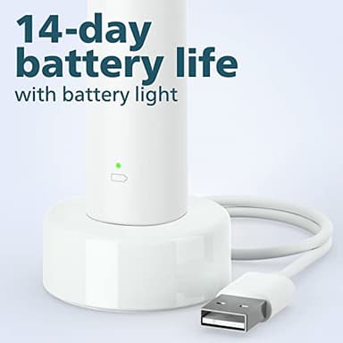 PHILIPS Sonicare 2100 Power Toothbrush, Rechargeable Electric Toothbrush, White Mint, HX3661/04 - Image 7