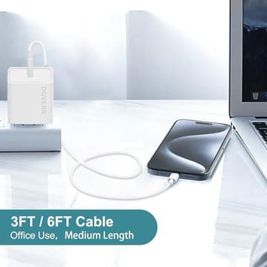 DGVERS Fast Charger for iPhone 17 16 15 Charger Fast Charging 3Pack, 3+3+6ft USBC to USBC Cable Cord &20W Type C Block for iPhone 17/17 Air/17 Pro Max/17 Pro/16 15 Pro Max/Pro/Plus,iPad Pro/Air/Mini - Image 7
