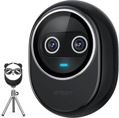 EMEET Piko+ Webcam 4K, World's 1st Dual-Camera AI-Powered 4K Webcam, 1/2.55'' Sony Sensor, 3 Mics&3 Sound Modes, Panda Magnetic Privacy Cover, USB C-C&C-A, Ideal for Livestreamers and Content Creators - Image 1