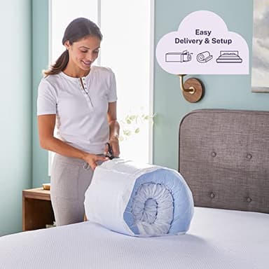 Sleep Innovations Dual Layer 4 Inch Memory Foam Mattress Topper, California King Size, Ultra Soft Support, 3 Inch Cooling Gel Memory Foam Plus 1 Inch Fluffy Pillow Top Cover - Image 7