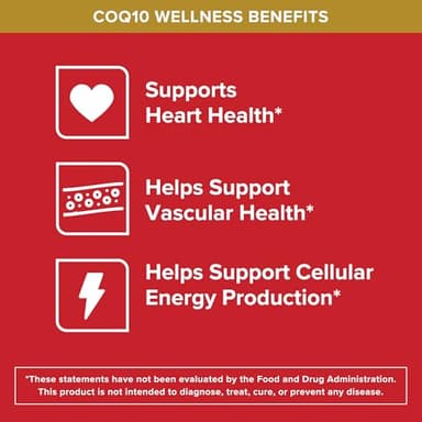 Qunol CoQ10 200mg Softgels, Ultra CoQ10 - Ultra High Absorption Coenzyme Q10 Supplements - Antioxidant Supplement for Vascular and Heart Health & Energy Production - 2 Month Supply - 60 Count - Image 3