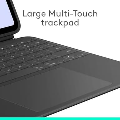 Logitech Combo Touch iPad Pro 13-inch (M4)(2024) Keyboard Case - Detachable Backlit Keyboard for iPad Pro 13, Kickstand, Multi-use Mode - Midnight Black - Image 4