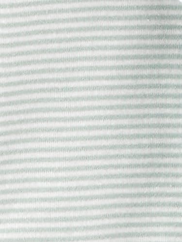 Simple Joys by Carter's Unisex Babies' 6-Piece Bodysuits (Short and Long Sleeve) and Pants Set, Grey Heather/White Animal Print/Avocados/Stripe/Text Print, 0-3 Months - Image 5