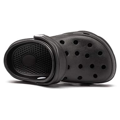 HOBIBEAR Boys and Girls Classic Graphic Toddler Garden Clogs Slip on Water Shoes (Black-Size 8 Toddler) - Image 5
