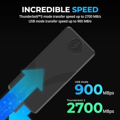 SABRENT Rocket XTRM Plus 4TB Thunderbolt 3 Portable SSD - High-Speed External Storage, Rugged Aluminum, USB-C Compatible, 2700MB/s, Bus-Powered, Plug & Play (SB-XTMP-4TB - Image 4