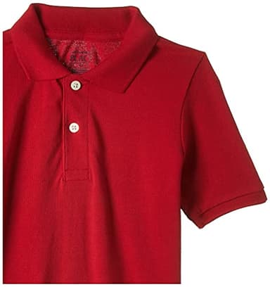 The Children's Place Baby Boys and Toddler Uniform Pique Polo Shirt, Classic Red, 9-12 Months US - Image 3