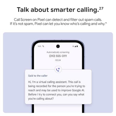 Google Pixel 9a - Obsidian - 128 GB with $100 Amazon Gift Card - Image 8