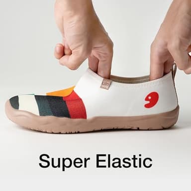 UIN Women's Art Painted Travel Shoes Slip On Casual Knit Loafers Lightweight Comfort Fashion Sneaker Toledo Ⅰ Hold That Color (10) - Image 4