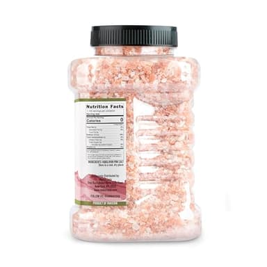 Good Tierra Himalayan Pink Salt in Jar - Coarse, 2.5 lb - Ideal for Bath Salt, Table Salt Grinders, and Spice Jars - Image 3
