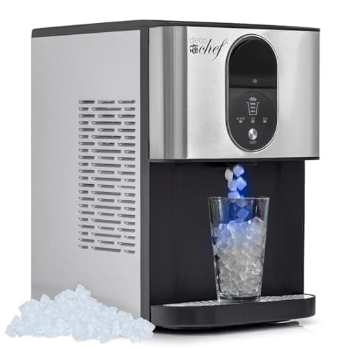 Deco Chef Self Dispensing Nugget Ice Maker Countertop, 46LB Per Day Automatic Chewable Ice, 1.8LB Per Hour, Additional 2-Year CPS Protection Plan Included - Image 1
