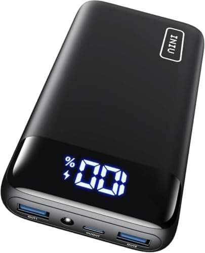 INIU Portable Charger, 22.5W 20000mAh USB C in & Out Power Bank Fast Charging, PD 3.0+QC 4.0 LED Display Phone Battery Pack Compatible with iPhone 16 15 14 13 Pro Samsung S23 Google iPad Tablet, etc - Image 1