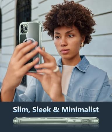 FNTCASE for iPhone 11 Pro Case: Magnetic Slim Anti-Yellowing Clear Case | Military Grade Protective & Shockproof Drop Protection Thin Transparent Crystal Phone Cover (A-Clear) - Image 6