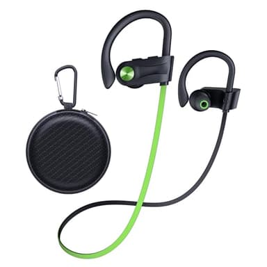 JOYWISE Bluetooth Headphones, Wireless Earbuds IPX7 Waterproof Bluetooth 5.3 Headphones with 16Hrs Playtime Stereo Bass Headsets with Mic Running Headsets with Earhooks for Sports Running Workout - Image 1