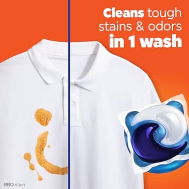 Tide PODS Liquid Laundry Detergent Soap Pacs, HE Compatible, Powerful 3-in-1 Clean in one Step, Built in Stain Removers, Spring Meadow Scent, 76 Count - Image 2