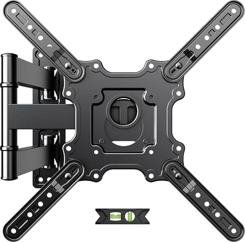 USX MOUNT UL Listed TV Wall Mount for Most 26-60 Inch TVs, Wall Mount TV Brackets with Swivel, Tilt, Rotating, Center Corner Design on Single Stud, Up to 77 lbs Max VESA 400x400mm - Image 1