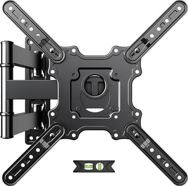 USX MOUNT UL Listed TV Wall Mount for Most 26-60 Inch TVs, Wall Mount TV Brackets with Swivel, Tilt, Rotating, Center Corner Design on Single Stud, Up to 77 lbs Max VESA 400x400mm - Image 1