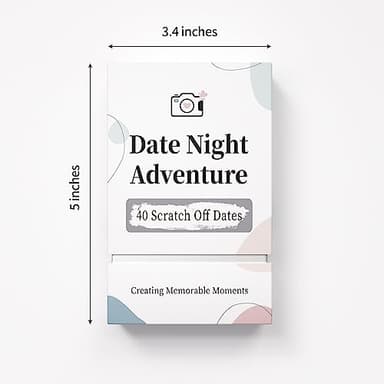 40 Date Ideas Card Games for Couples Date Night - Unique Date Deck Scratch Off Cards, Couples Gifts for Boyfriend Girlfriend, Romantic Wedding Anniversaries Newlywed Gifts for Him Husband Wife Bride - Image 2