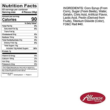 Albanese World's Best Gummi Watermelon Rings | 4.5lbs of Candy | Gluten Free, Fat Free, Soft and Chewy Gummy Rings | Perfect for Parties, Baking with Kids, and On The Go Snacking - Image 2