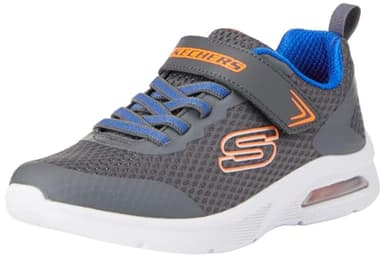 Skechers Boy's Microspec Max-Vaptix Sneaker, Charcoal/Blue, 11.5 Little Kid - Image 1