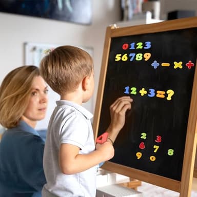 LovesTown 104 PCS Alphabet Magnetic Letters and Numbers for Toddlers,ABC 123 Fridge Educational Set,Great Learning Gift from Parents or Teachers - Image 4