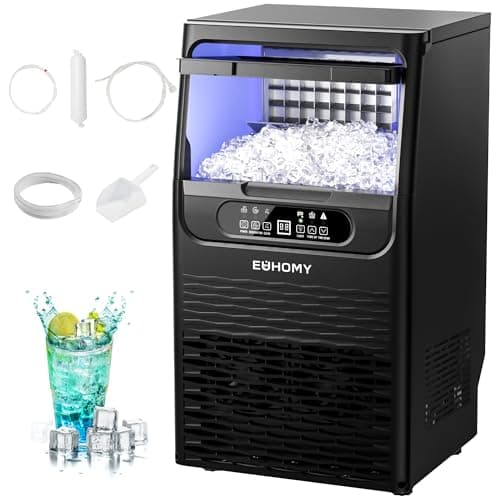 EUHOMY Commercial Ice Maker Machine,70lbs/24H,36 Ice Cubes in 8-12 Mins,Under Counter Ice Maker with Water Filter,12lbs Storage Capacity,Freestanding Ice Machine for Home/Bar/Cafe/Restaurant - Image 1