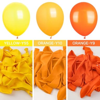 PartyWoo Orange Balloons 152 pcs Different Sizes of 18 12 10 5 Inch Fall Balloon Arch Kit Garland for Thanksgiving Halloween Little Cutie Baby Shower Birthday Party Decorations Orange-Y9 - Image 3