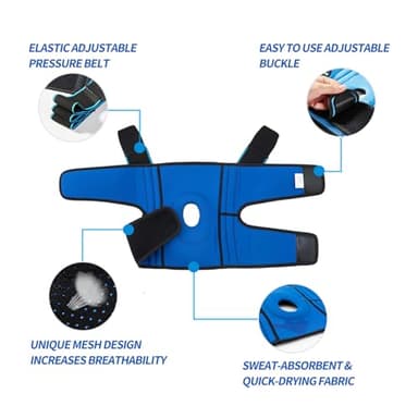 DOUFURT Knee Brace for Women & Men Meniscus Tear, Plus Size Knee Braces for Knee Pain Relief, Arthritis, Compression Knee Support Side Stabilizers - Image 6