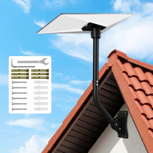 BriteZen Starlink Gen 3 Mount Adjustable for V3 Starlink Dish Standard, Wall/Roof/Pole Mount with Aluminum Thickened Adapter for Star Links Internet Kit Complete Accessories